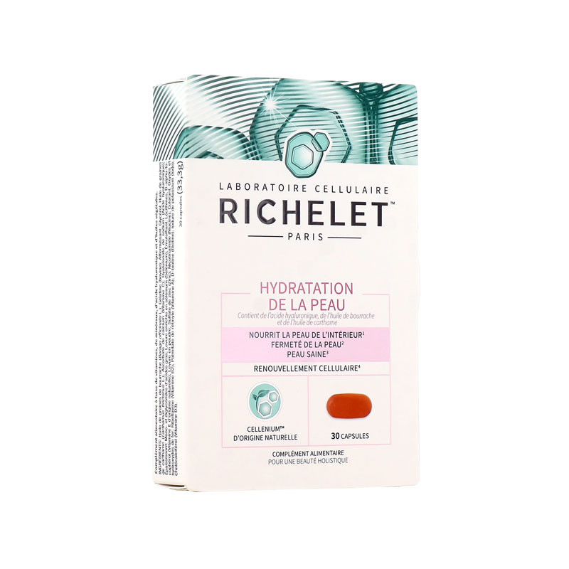 HYDRATATION DE LA PEAU COMPLÉMENT ALIMENTAIRE 30 CAPSULES RICHELET