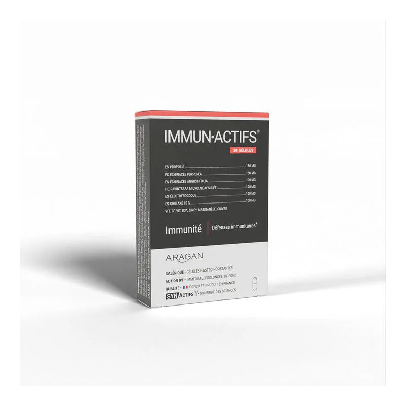 IMMUN-ACTIFS 30 GÉLULES ARAGAN IMMUN-ACTIFS 30 GÉLULES ARAGAN