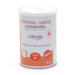 FLORGYNAL TAMPONS PROBIOTIQUES  X9 MINI SAFORELLE