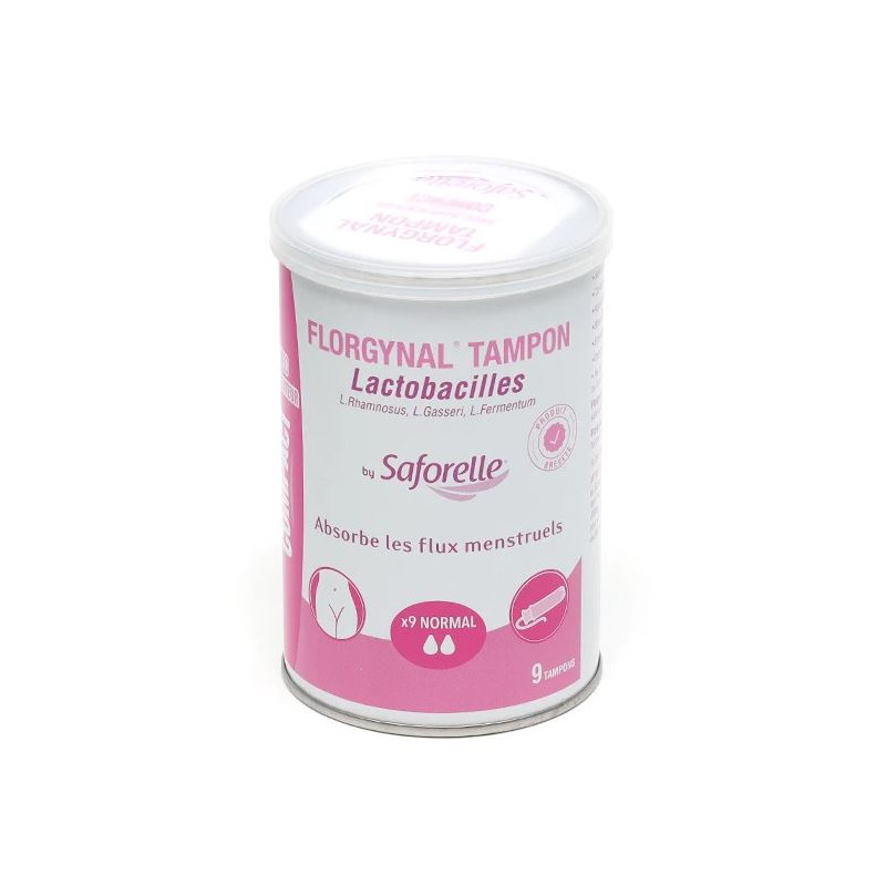 FLORGYNAL TAMPONS PROBIOTIQUES X9 NORMAL SAFORELLE