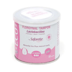 FLORGYNAL TAMPONS PROBIOTIQUES X22 NORMAL SAFORELLE