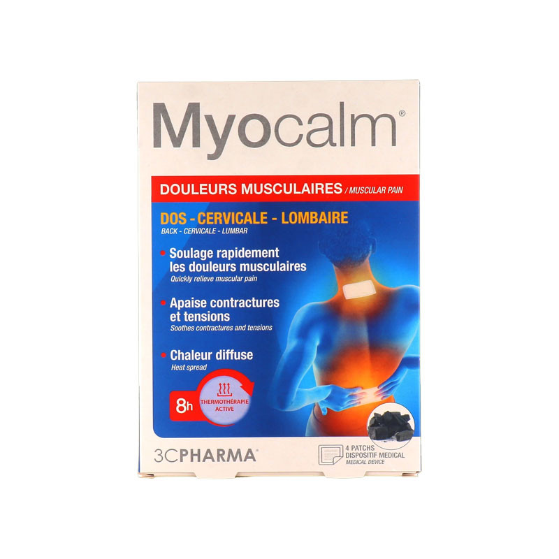MYOCALM DOULEURS MUSCULAIRES 4 PATCHS 3C PHARMA