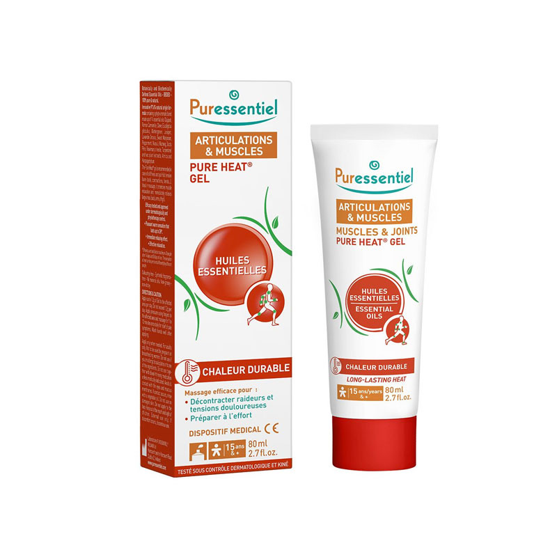 GEL PURE HEAT CHAUFFANT ARTICULATIONS ET MUSCLES 80ML PURESSENTIEL