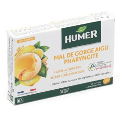 HUMER MAL DE GORGE AIGU PHARYNGITE 20 PASTILLES