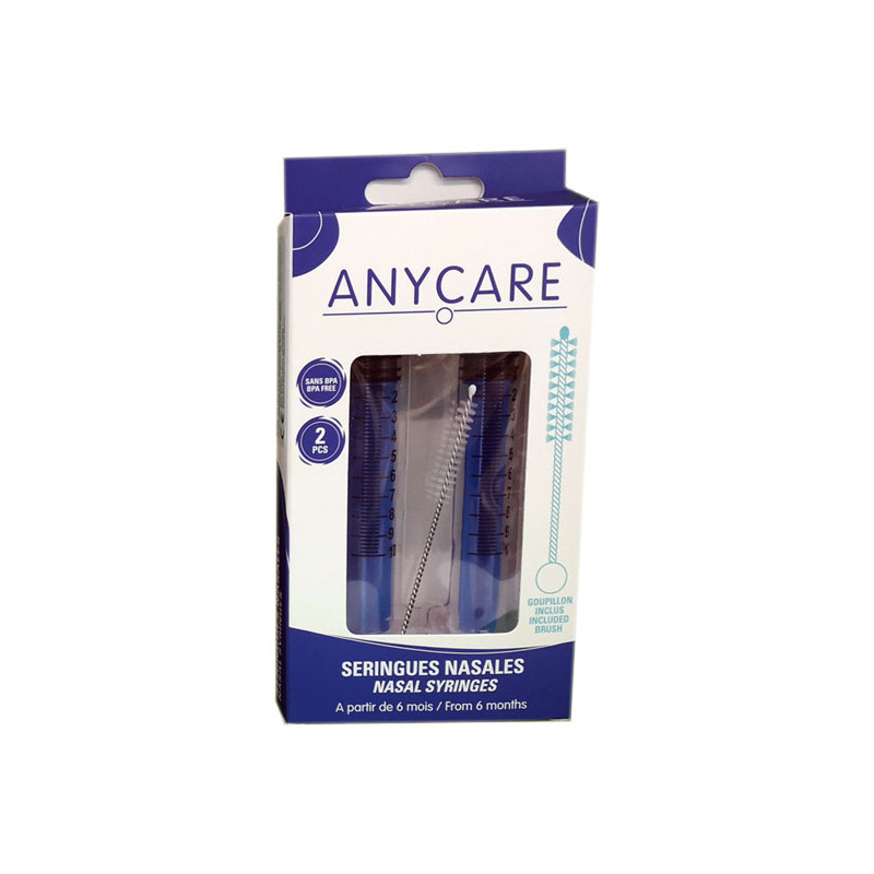 SERINGUES NASALES BLEUES X2 ANYCARE SERINGUES NASALES BLEUES X2 ANYCARE