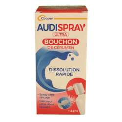 Farmahope  Audispray adulte solution d'eau de mer hypertonique spray sans  gaz nettoyage de l'oreille 50 ml Pharmacie en ligne