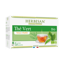 THÉ VERT BIO X 20 SACHETS HERBESAN