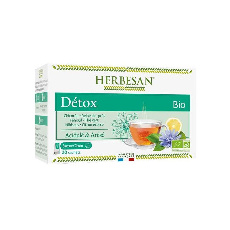 Tisane Détox Pure BIO en sachets - Le Dauphin