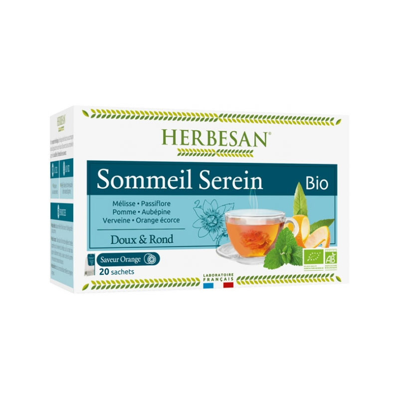 INFUSION SOMMEIL SEREIN BIO X 20 SACHETS HERBESAN