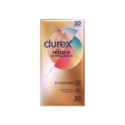 DUREX NUDE SANS LATEX STANDARD 10 PRESERVATIFS