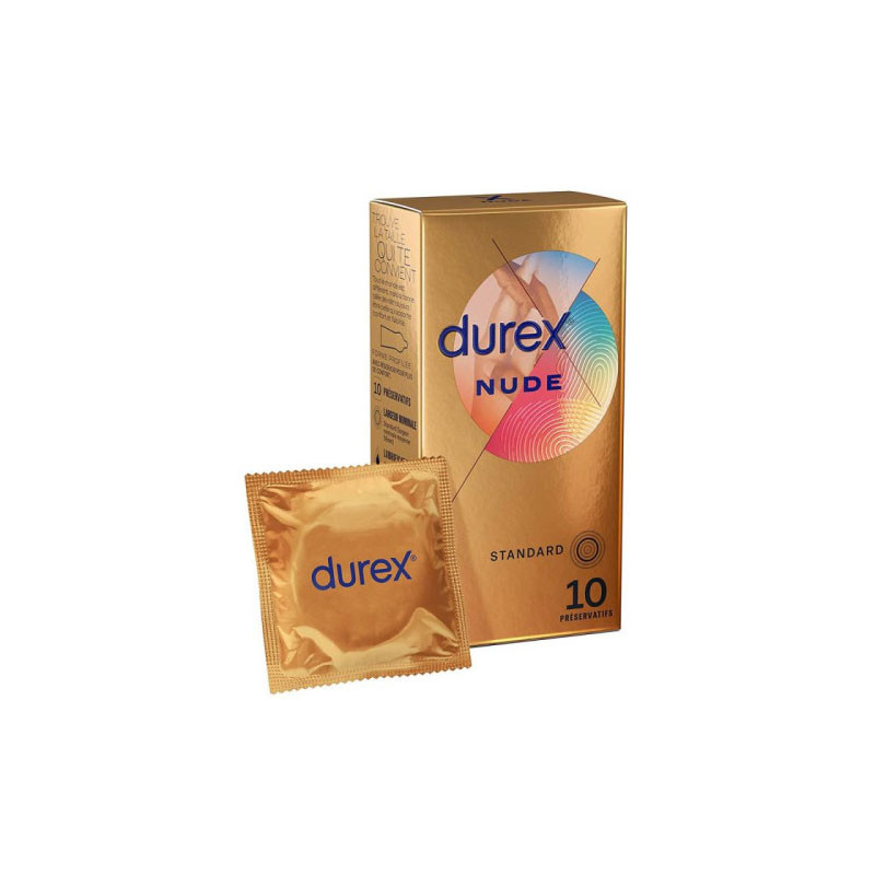 DUREX NUDE STANDARD 10 PRESERVATIFS