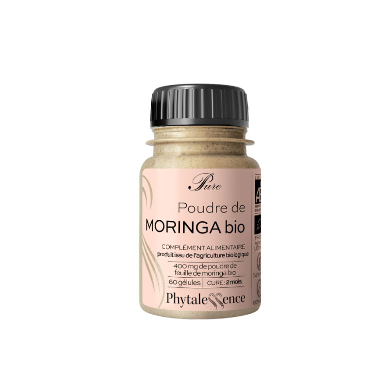 PURE EXTRAIT SEC DE MORINGA BIO 60 GELULES PHYTALESSENCE