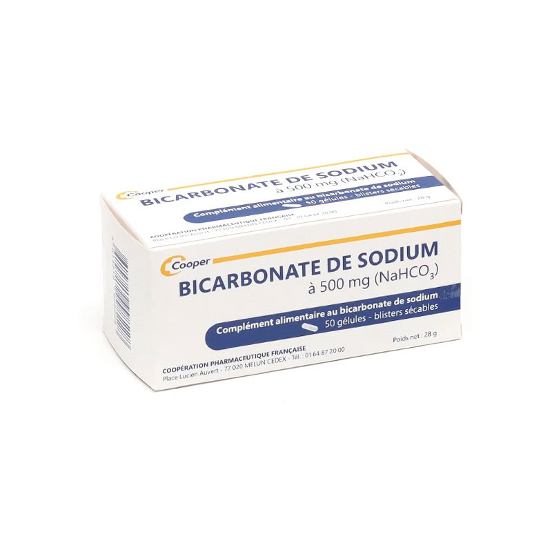 Cooper Bicarbonate de Sodium à 500mg (NaHCO3) 50 gélules