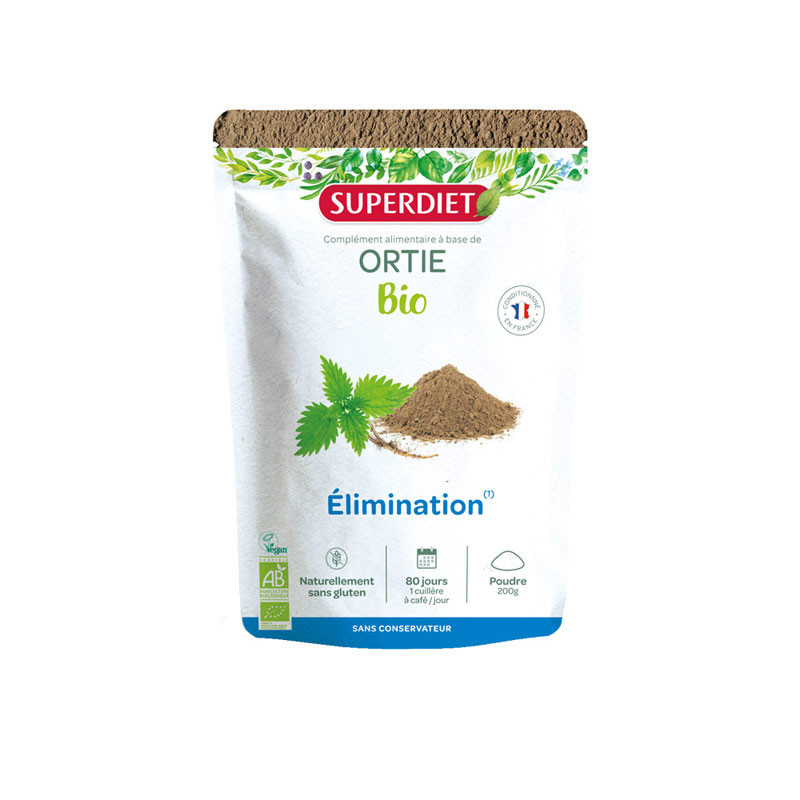 ORTIE ÉLIMINATION BIO POUDRE 200G SUPERDIET ORTIE ÉLIMINATION BIO POUDRE 200G SUPERDIET
