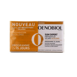 SUN EXPERT PREPARATEUR SOLAIRE ACCÉLÉRÉE LOT DE 2 X 15 CAPSULES OENOBIOL