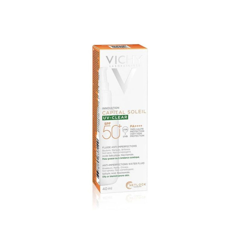CAPITAL SOLEIL UV-CLEAR FLUIDE ANTI-IMPERFECTIONS SPF 50+ 40ML VICHY