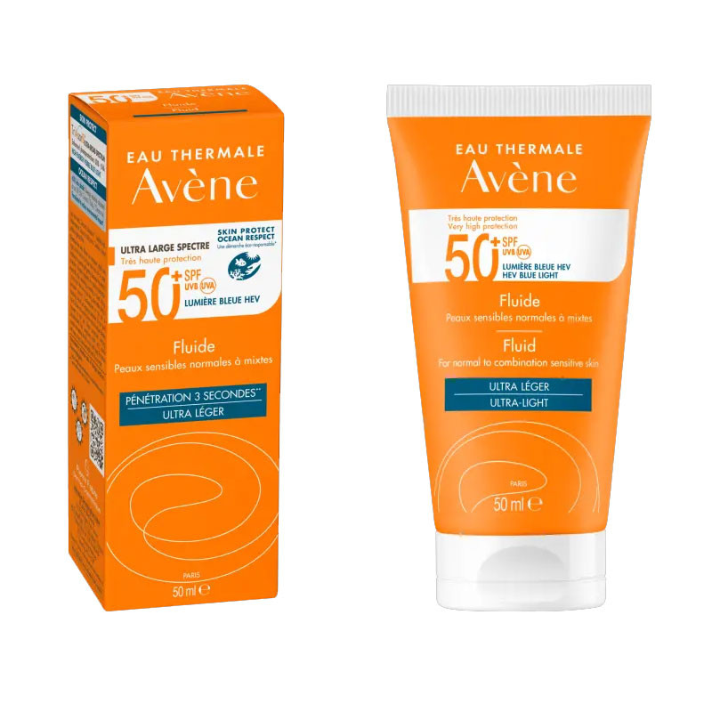 AVENE SOLAIRE FLUIDE VISAGE SPF50+ 50ML