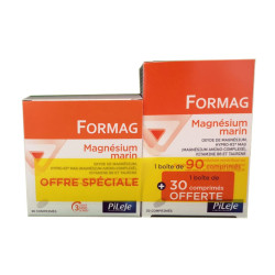 FORMAG MAGNESIUM MARIN LOT 90 COMPRIMES + 30 Offerts PILEJE