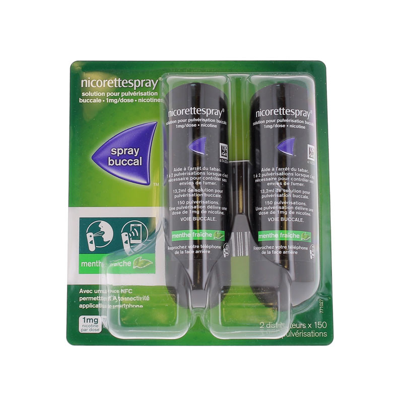 NICORETTE SPRAY MENTHE FRAÎCHE 1MG  X2 JOHNSON & JOHNSON