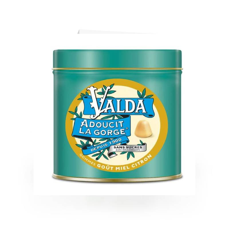 GOMMES SANS SUCRE MIEL CITRON 140G VALDA