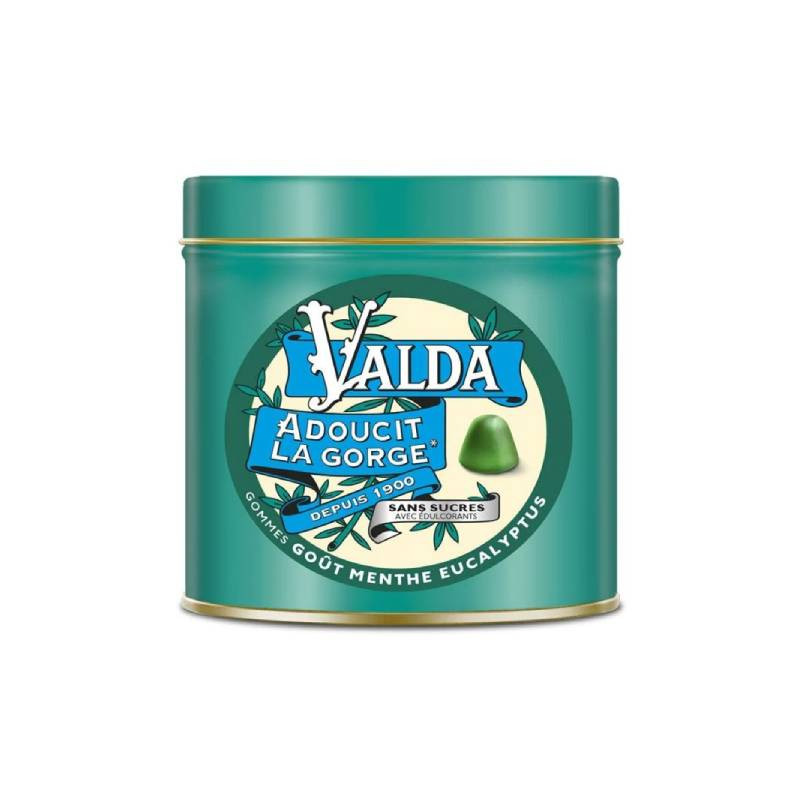 GOMMES SANS SUCRE MENTHE EUCALYPTUS 140G VALDA