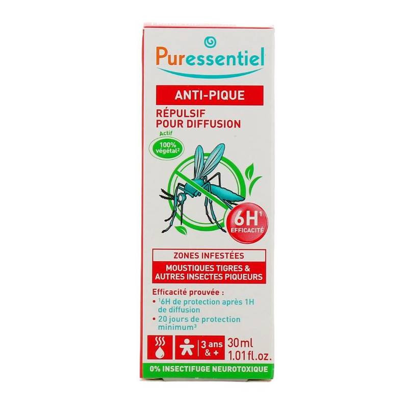 ANTI-PIQUE RÉPULSIF POUR DIFFUSION 30 ML PURESSENTIEL ANTI-PIQUE RÉPULSIF POUR DIFFUSION 30 ML PURESSENTIEL