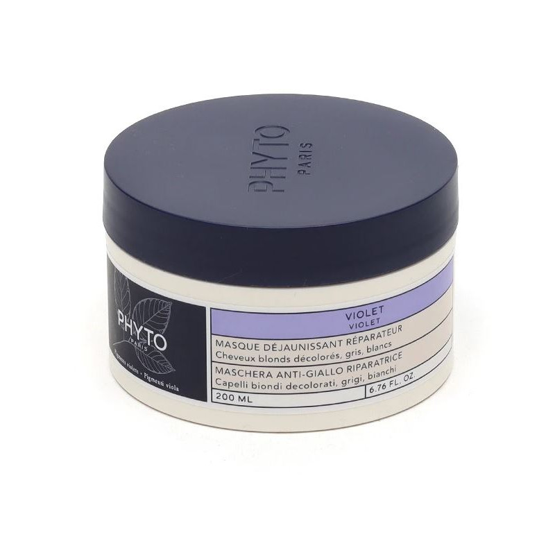 MASQUE VIOLET DEJAUNISSANT REPARATEUR 200ML PHYTO MASQUE VIOLET DEJAUNISSANT REPARATEUR 200ML PHYTO