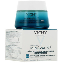 MINERAL 89 CREME BOOST D'HYDRATATION 72H RICHE 50ML VICHY