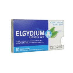 CHEWING GUM PLAQUE DENTAIRE X10 ELGYDIUM