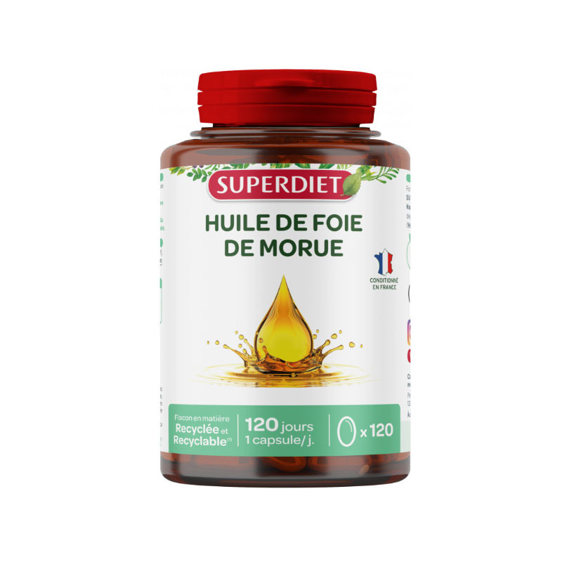 HUILE DE FOIE DE MORUE 120 CAPSULES SUPERDIET