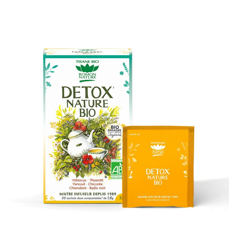 TISANE DETOX NATURE BIO 20 SACHETS ROMON NATURE