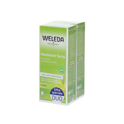 DEODORANT SPRAY CITRUS BIO 100ML X2 WELEDA