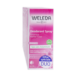 DEODORANT SPRAY ROSE MUSQUEE BIO 100ML X2 WELEDA