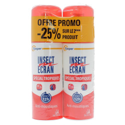 INSECT ECRAN SPRAY SPECIAL TROPIQUES LOT DE 2 X 75ML COOPER