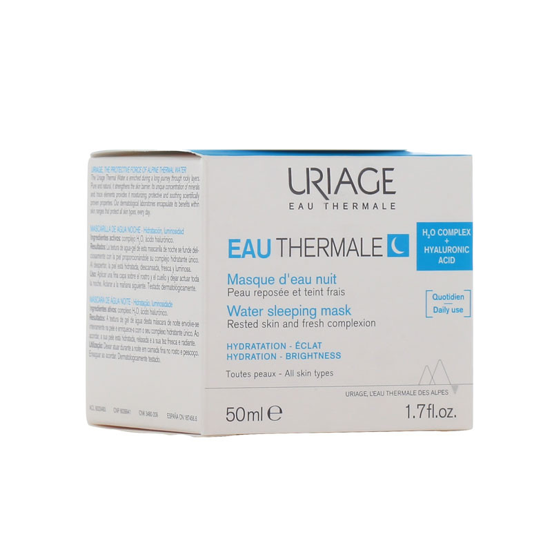 EAU THERMALE MASQUE D'EAU NUIT VISAGE 50ML URIAGE