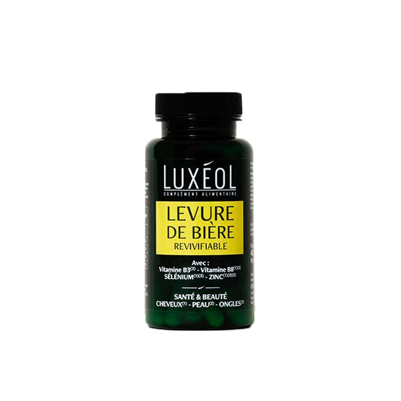 LEVURE DE BIERE CHEVEUX PEAU ONGLES 90 GELULES LUXEOL LEVURE DE BIERE CHEVEUX PEAU ONGLES 90 GELULES LUXEOL