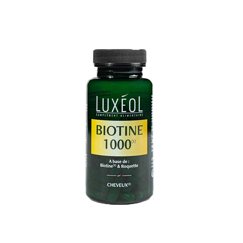 BIOTINE 1000 CHEVEUX 90 GELULES LUXEOL