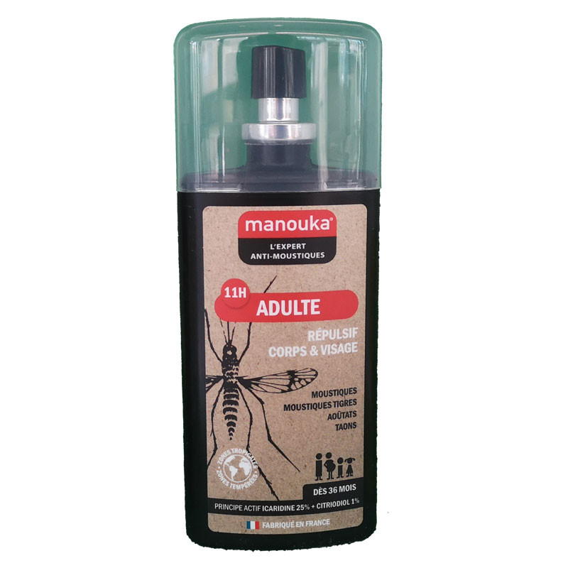 REPULSIF ANTI MOUSTIQUES CORPS VISAGE ADULTE 11H 75ML MANOUKA REPULSIF ANTI MOUSTIQUES CORPS VISAGE ADULTE 11H 75ML MANOUKA
