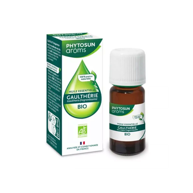 HUILE ESSENTIELLE GAULTHERIE BIO 10ML PHYTOSUN AROMS HUILE ESSENTIELLE GAULTHERIE BIO 10ML PHYTOSUN AROMS