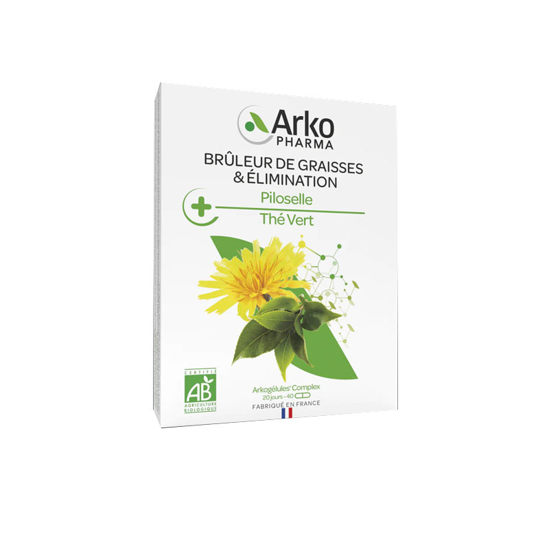 ARKOGELULES COMPLEX BIO BRÛLEUR GRAISSES ÉLIMINATION 40 GELULES ARKOPHARMA