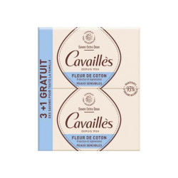 SAVON SURGRAS 250GR FLEUR DE COTON 3+1 OFFERT ROGE CAVAILLES