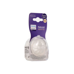 NATURAL TETINES SILICONE X2 à DEBIT 5 - 6 MOIS+ AVENT