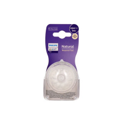 NATURAL TETINES SILICONE X2 à DEBIT 3 - 1 MOIS+ AVENT