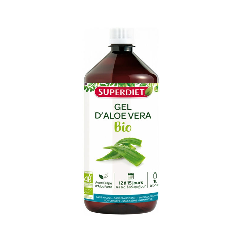 GEL D'ALOE VERA Bio 1 litre SUPERDIET