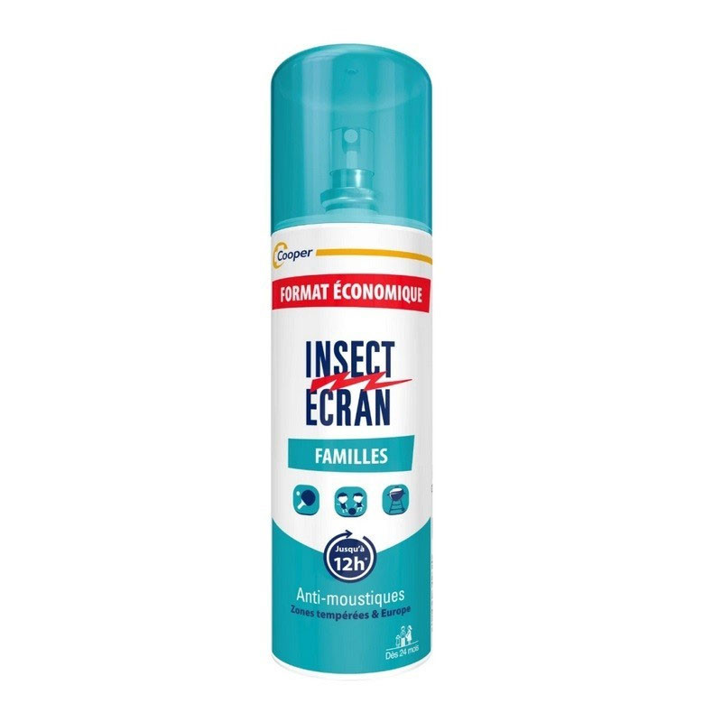 INSECT ECRAN REPULSIF MOUSTIQUES PEAU FAMILLES 200ML