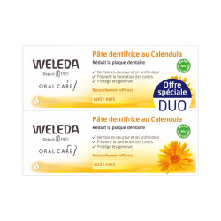 PÂTE DENTIFRICE au CALENDULA Lot de 2 x 75ml WELEDA