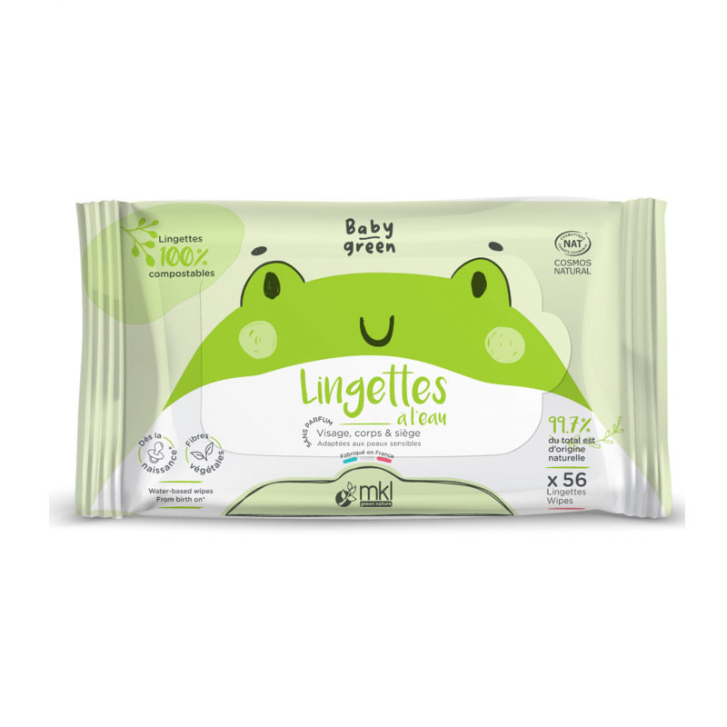 BABY GREEN LINGETTES X56 MKL GREEN NATURE