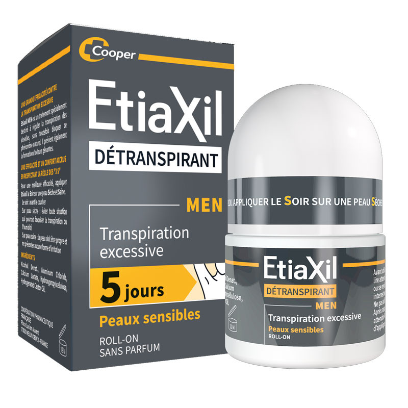 DEODORANT DÉTRANSPIRANT Roll on de 15ML ETIAXIL MEN