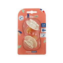 Avent lot de 2 sucettes nuit ultra air 0-6 mois rose & violette