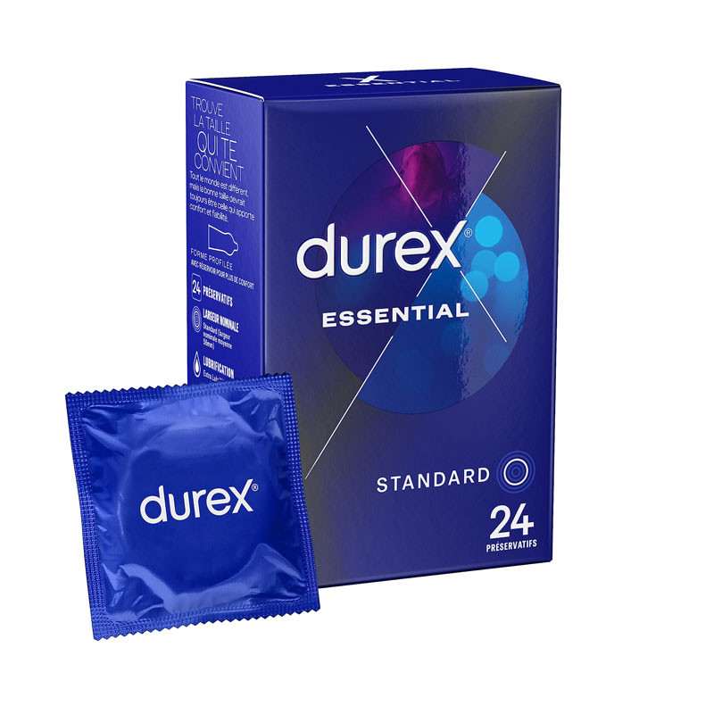 DUREX ESSENTIAL 24 PRESERVATIFS